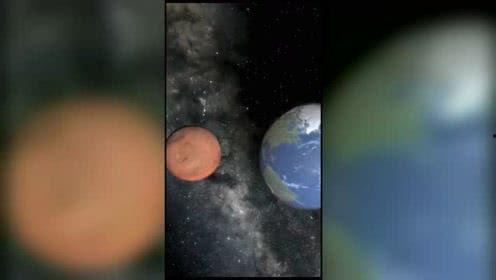 火星撞地球的视频,震撼宇宙的宇宙级灾难